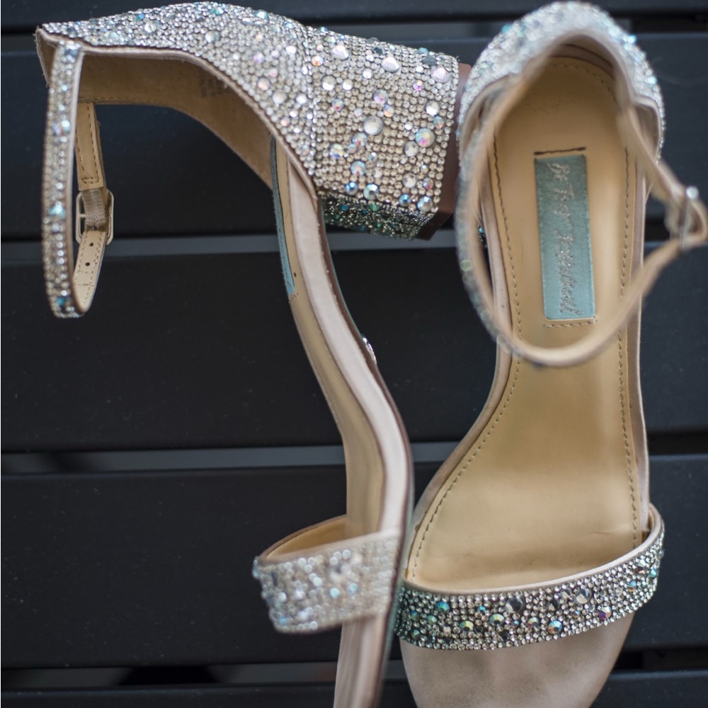 Betsey Johnson wedding shoes, size 6.5